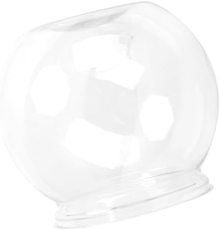 4.9x3.9 Inch Mini Plastic Transparent Fish Bowl Shatterproof Aquarium for Small Fish Desk Decor Tank with High Light Transmittance(M)