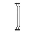 WAOWAO Baby Gate 4.72" Extra Wide Pressure Mounted Walk Through Swing Auto Close Safety Black Metal Toddler Kids Child Dog Pet Puppy for Stairs,Doorways,Kitchen