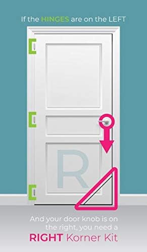 Kitty Korner Cat Door (Lefthand Kit) The Original Patented Kitty Korner Slidelock Hinge Designed to Work for Interior Doors.