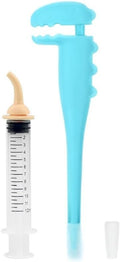 Pet Pill Dispenser, Pet Piller Gun Oral Tablet Capsule,Silicone Syringes for Cats, Dogs and Small Animals (Blue-Pusher+Syringe)