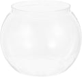 1 Gallon Transparent Plastic Fish Bowl Small Round Aquarium for Goldfish Turtles Tabletop Fish Tank Office Home Decor