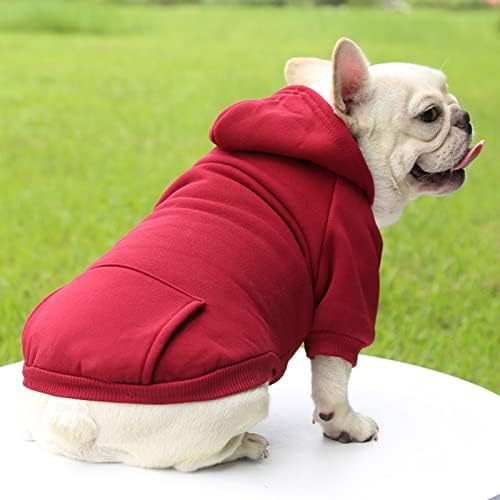 TAPBULL Dog Dresses, Fashionable Pet Dog Sweatshirt Clothes in Dark Colors, Cute Cat Birthday Dress Outfit (Red/Blue/Orange 3-Pack), Medium