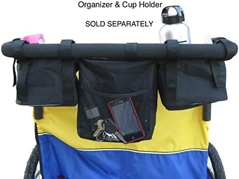 Booyah Large Pet Trailer Pet Bike Trailer & Jogger with Shocks - Blue