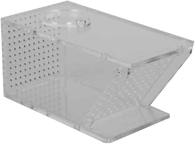 Acrylic Aquarium Crab Trap Fish Tank Shrimp Snail Catcher One Way Valve Box