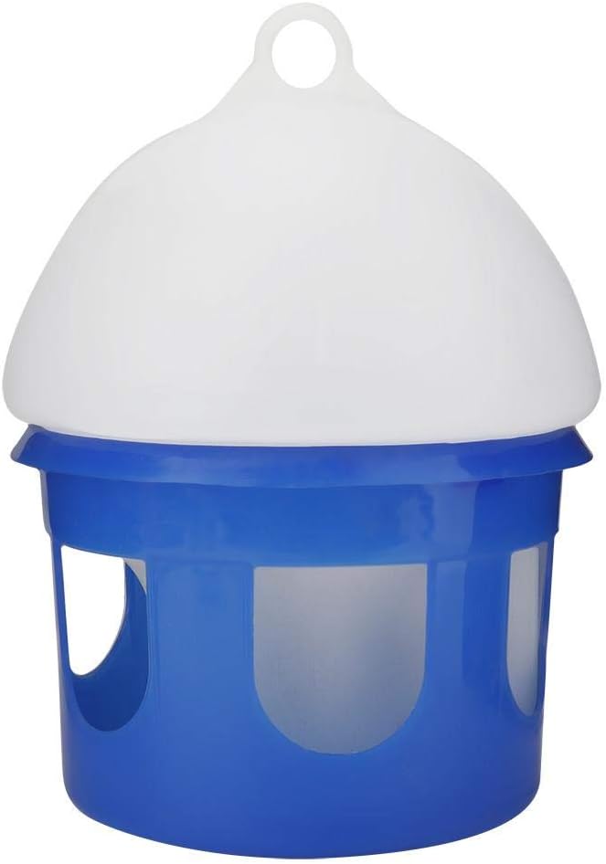 Automatic Large Capacity Bird Pigeon Feeder Water Dispenser Waterer for Pigeon Birds Watering(4L)