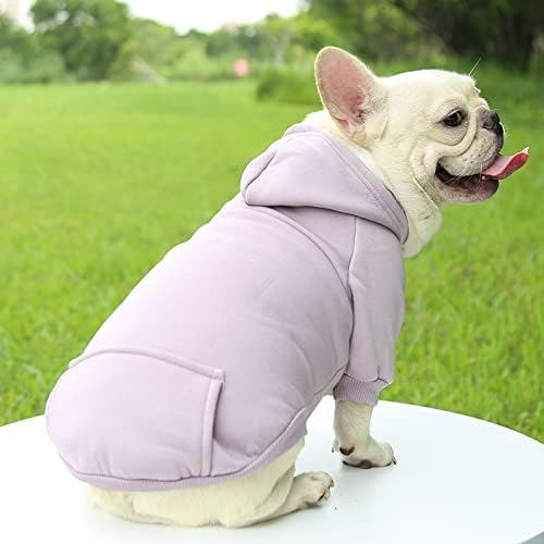TAPBULL Dog Dresses, Fashionable Pet Dog Sweatshirt Clothes in Light Colors, Cute Cat Birthday Dress Outfit (Pink/Purple/Coffee 3-Pack), Medium