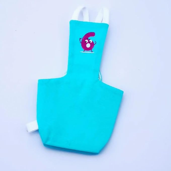 Bird Diaper Protective Parrot Nappy - 6 Pack, Reusable Flight Suit with Waterproof Inner Layer, Washable Cute Urine Wet Suit for Cockatiel Conure Macaw Lovebird (S)