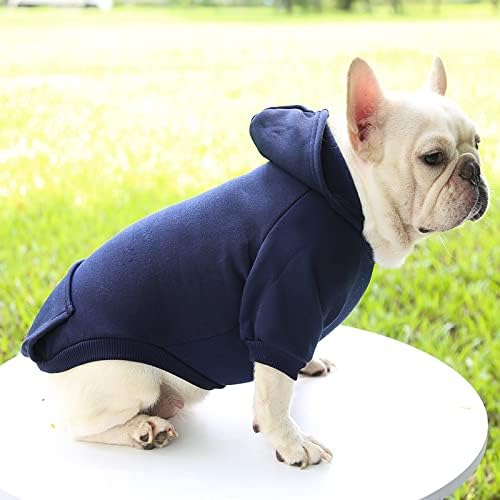TAPBULL Dog Dresses, Fashionable Pet Dog Sweatshirt Clothes in Dark Colors, Cute Cat Birthday Dress Outfit (Red/Blue/Orange 3-Pack), XX-Large