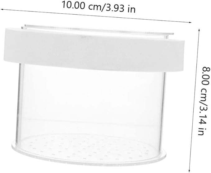 NOLITOY 2pcs Fish Tank Floating Breeding Box Acrylic Isolation Container Openable Lid Water Permeable Design for Small Fish and Shrimp for Aquatic Hatchery