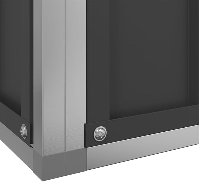 vidaXL Aviary with Extension – Silver Steel Bird Cage, Spacious 285.4"x120.9"x83.5", Mesh Grid, Lockable Door