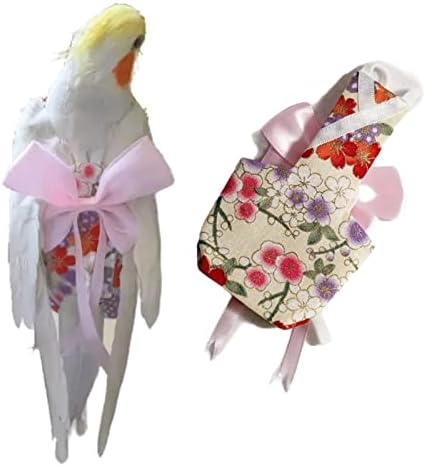 Bird & Parrot Diapers - Flight Suit Liners for Monk Parakeets, Cockatiels (Small, Pink)