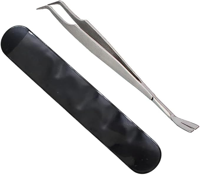 2Pcs Silver Stainless Steel Tick Tweezers Dual Tipped Tick Remover Tool First Aid Tweezers Tick Killer Tweezer for Human Dogs Cats Tick Remover Tools Flea and Tick Control