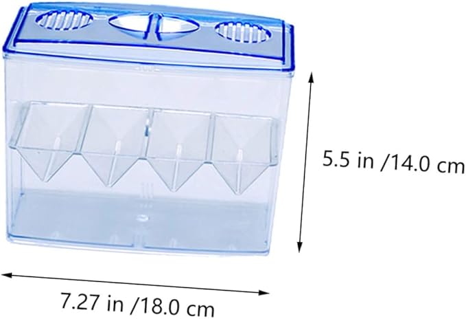 1pc Small Fish Breeding Tank Breathing Freestanding Self-Floating Isolation Box for Hatching and Incubation of Fish Fry