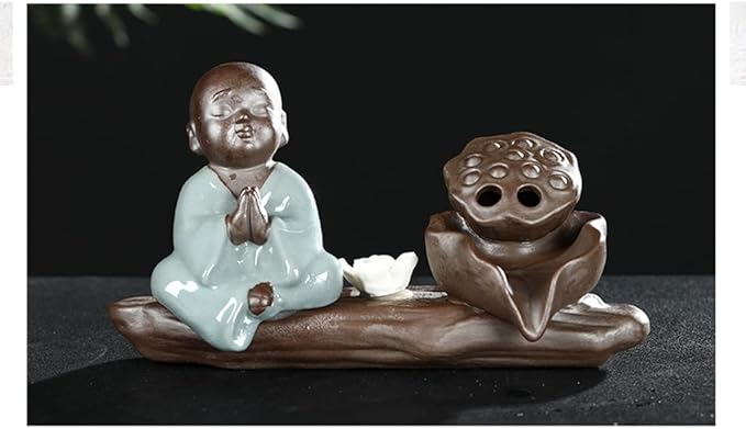 Aquarium Aquarium Ceramic Fish Tank Home Living Room Circulation Flow Water Fish Tank Feng Shui Lucky Ornament Balcony Goldfish Bowl Fish Tank Fish Tank Decorations (Color : B)