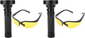 2Pcs Flashlight Black Light with Sunglasses 100 LEDs Handheld Blacklight Flashlight Pet Urine Detector for Dog Cat Urine Dry Bed