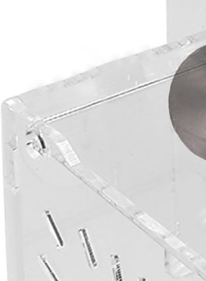 Acrylic Transparent Fish Tank Breeding Isolation Box, Aquarium Hatchery Incubator Holder with Adjustable Height and Dual Fixation for Freshwater Saltwater Tanks (10CM*10CM*10CM)