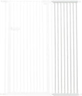 Lumizone Extra Tall Cat Gate Extension Kit 61.02" High Pressure Mounted 2025 New 16.73" Extra Wide 1.37" Gap No Drilling Tall Pet Gate for Dogs (White, 61.02" H x 16.73" W, Extension)