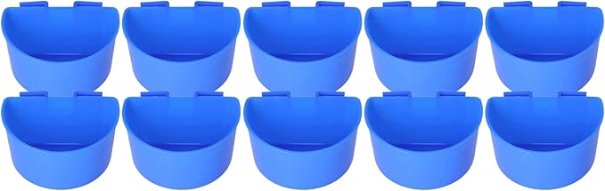 Zerodis Pigeons Feeding Cups, Plastic Bird Dish for Watering and Feeding, Easy to Hang Supplies for Bird Breeders and Pet Owners (S #12)