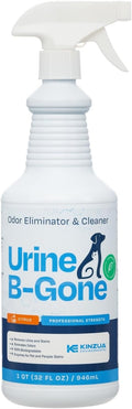 Urine B-Gone, Professional Enzyme Odor Eliminator & Pet Stain Remover, Human, Cat & Dog Urine Cleaner, Effective on Laundry, Carpets & More, Citrus Scent, 32oz