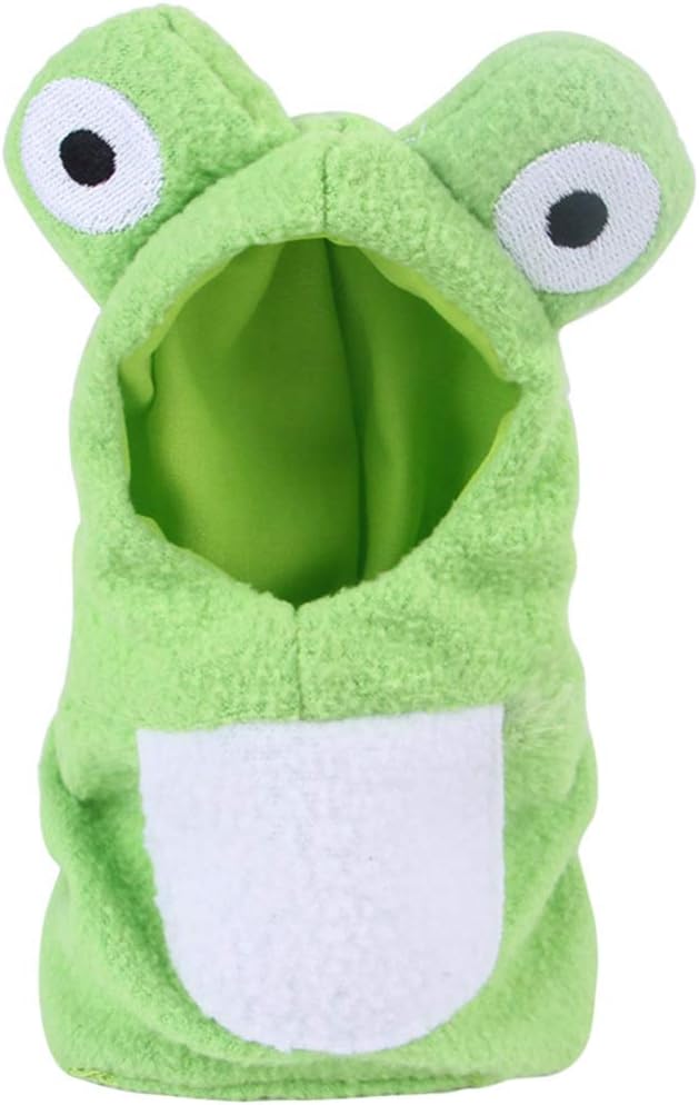 NUOBESTY Bird Diaper Flight Suit Parrot Frog Costume Pet Small Animals Clothes Parakeet Cockatiel for Festival Home Party Halloween S Green