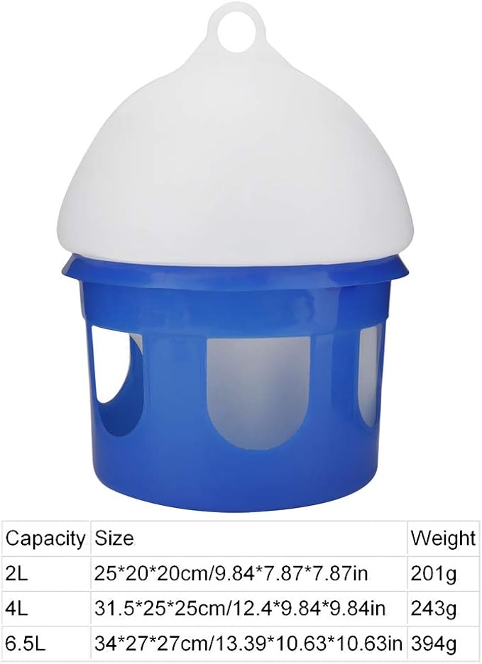 Generic Water Dispenser, Pigeon Waterer, Bird Water Dispenser, Innovative Bird Waterer, Large Capacity Bird Feeder, Large Capacity Automatic Bird Pigeon Feeder Water Dispenser Waterer(4L)