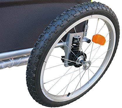 Booyah Large Pet Trailer Pet Bike Trailer & Jogger with Shocks - Blue