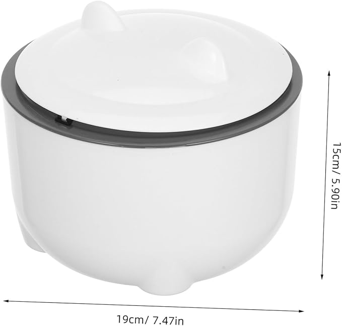 Kisangel 1set Pet Litter Disposal Bin with Sealed Design Odor-Controlled Cat Litter Trash Can Includes Replacement Bags Reusable Pet Waste Container for Easy Cleanup