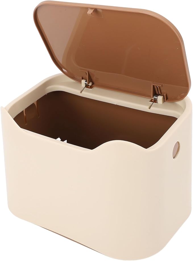 Cat Litter Trash Can, PP Material, Press Lid for Odor Control, Compact Waste Bin for Small Spaces