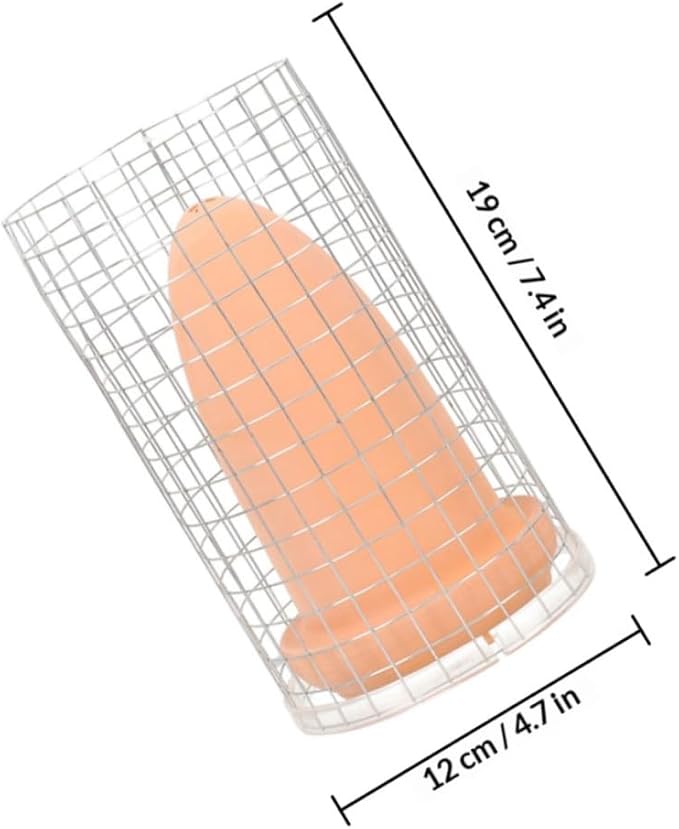 POPETPOP Fish Breeding Box with Ceramic Spawning Cones, Medium Size Breeding Tank with Protective Isolation Net and Lid for Angelfish, Discus, Shrimp Hatchery in Aquarium