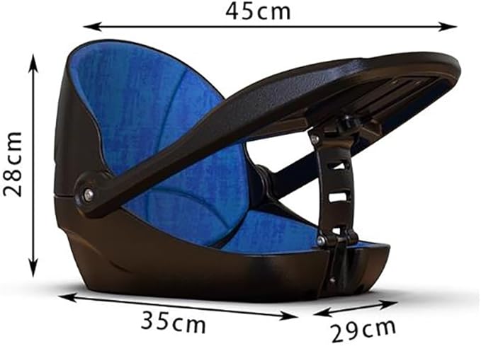 Dog Bike Seat – Front Bicycle Pet Seat with Adjustable Bracket, Backrest Angle & 3-Point Safety Harness, Footrest Extension, Fits 30–34 Mm Seat Tubes – Small Dog Bike Carrier(Blue)