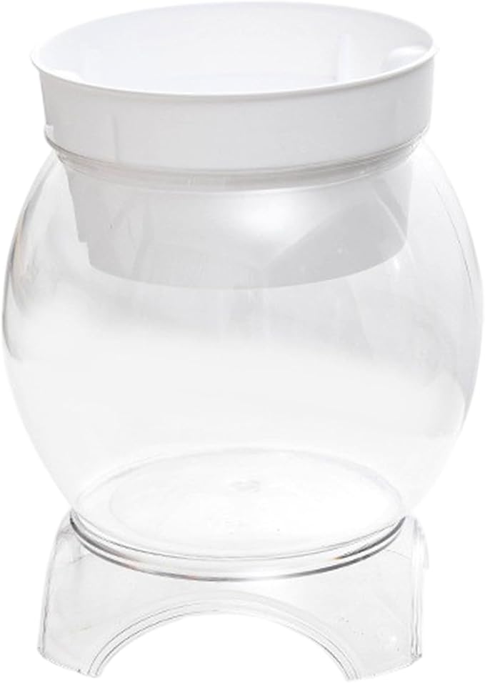 Aquaponic Fish Tank, 3-in-1 Clear Plastic Fish Bowl with Stand & Planter Healthy 1.5 Gallon Fishtank for Aquarium Plants, M Aquaponic Tank, Hydroponic, Small, Fishtank, F
