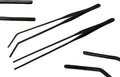 G.S Aquarium Tweezers Long Reptiles Feeding Tongs for Aquatic Plants Spider Snakes Lizards (15" Straight & Curved)