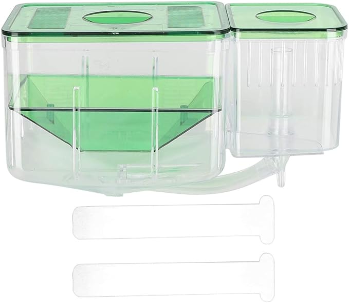 Fish Breeding Box, Transparent Isolation Box Acclimation Hatchery Incubator for Baby Fish Betta Shrimp Clownfish and Guppy