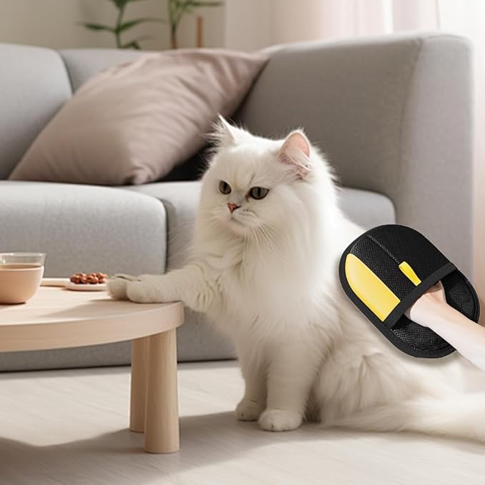 2025 Thickened Strong Pet Hair Removal Glove for Cats & Dogs, Electrostatic Gloves for Pet Grooming, Reusable Quick De-Shedding Gloves for Couch, Clothing, Carpet, Furniture, Car Seats (1pc)