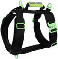 Ultimate Urban Premium Dog Harness - No Choke/Pull/Escape Dog Harness with Adjustable Padding, Heavy Duty, Easy On/Off, High Strength Buckles, Emergency Handle and 3 Connect Points (Black, S)