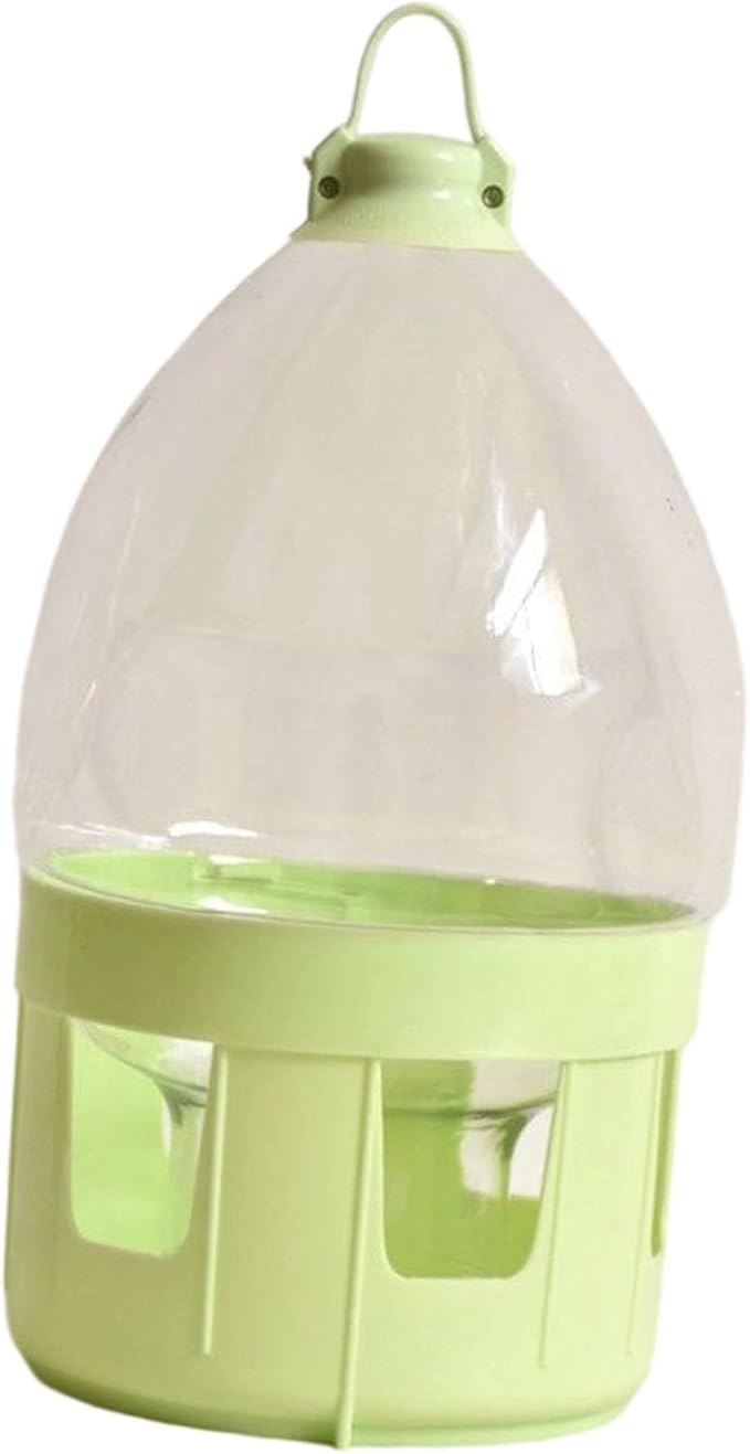 Pigeon Water Dispenser Bird Drinker Large Capacity Automatic Pet Water Pot Container Drinker Bottle for Parrot Lovebirds Duck, 6L