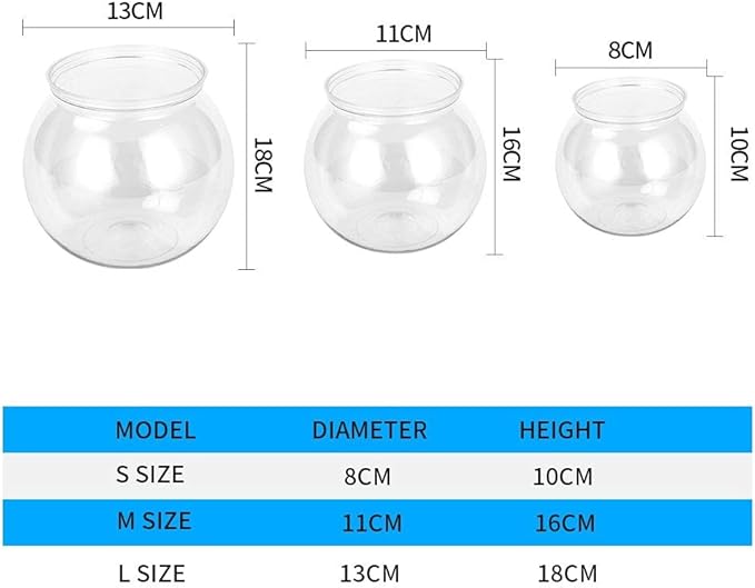 Fish Tabk Transparent Acrylic Fish Tank Aquarium Breeding Box Fish House Aquatic Pet Home Desktop Gasket Marine Portable Bowl for Fish Tank Cool Fish Tank(Medium)