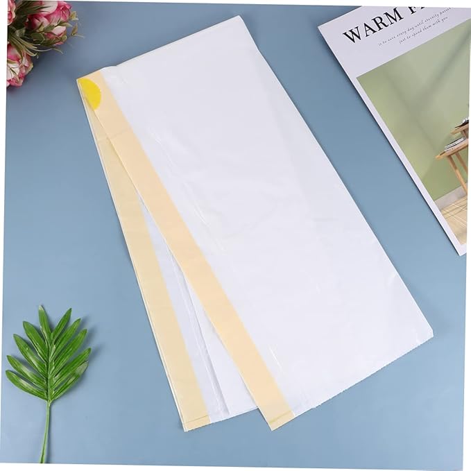 Happyyami 7pcs Cat Litter Waste Bags Thickened Cleaning Pouch for Cat Litter Box White