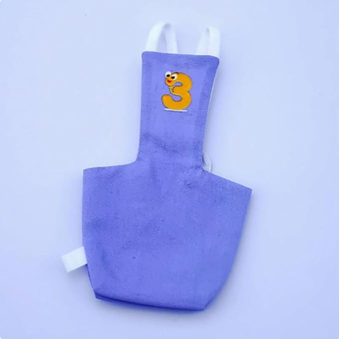 Bird Diaper Protective Parrot Nappy - 6 Pack, Reusable Flight Suit with Waterproof Inner Layer, Washable Cute Urine Wet Suit for Cockatiel Conure Macaw Lovebird (M)