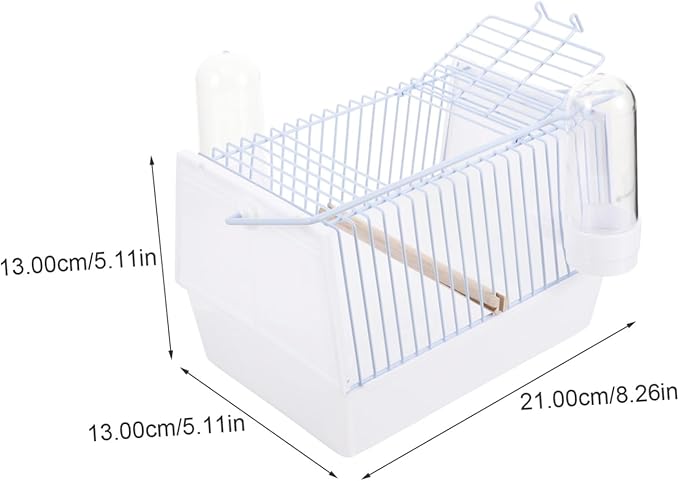 1set Portable Bird Cage for Travel Handheld Bird Carrier Air Circulation and Outdoor Adventures