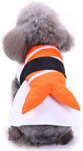 Halloween Fancy Fleece Dogs Cats Warm Costumes Coat Shrimp Sushi for Teddy, Pug, Chihuahua, Shih Tzu, Yorkshire Terriers, Papillon V-Sushi S