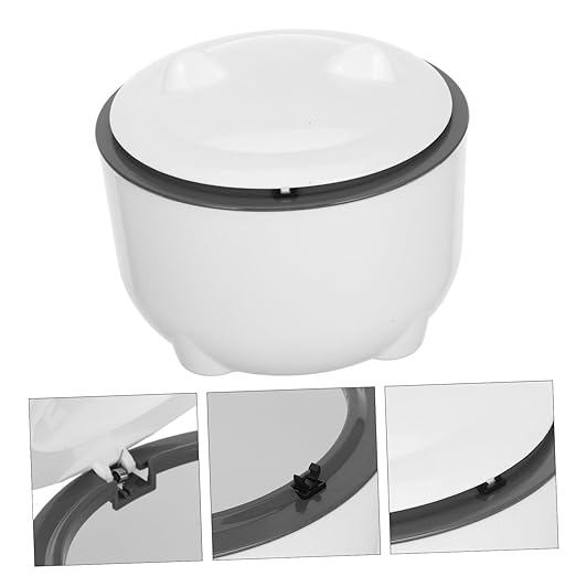 POPETPOP 1set Enclosed Cat Litter Disposal Bin Odor-Sealing Lid Large Capacity Plastic Trash Can for Cat Waste Multi-use Small Garbage Bin Includes for Easy Cleanup