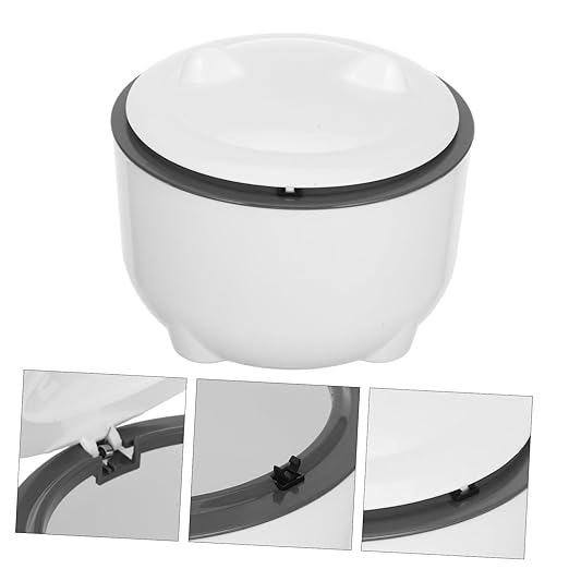 Milisten 1 Set Cat Litter Waste Container with Sealed Lid Includes Trash Bags Convenient One Button Operation for Easy Disposal for Maintaining Environment