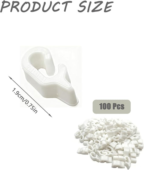 100 Pcs Detachable Pet Cage Door Clip, Wire Cage Clips， Crate Door Buckles for Small Pet Cage Birds, Rabbits and Hamsters