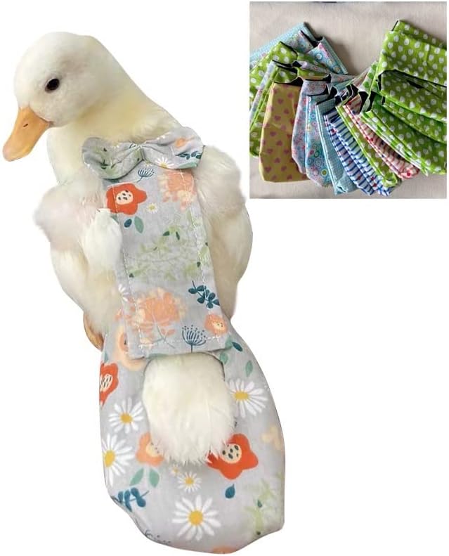 Duck & Chicken Poultry Diapers - Waterproof, Adjustable, Washable & Reusable - Duck & Goose Supplies (1.5-2kg)