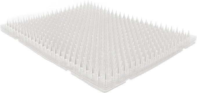 8Pcs Cat Mat, PVC Recyclable Deterrent Scat Mat for Cats Dogs, Effective Prevention for Indoor Outdoor Use, Large Coverage Area with Interlocking Design, Rugged and Relia