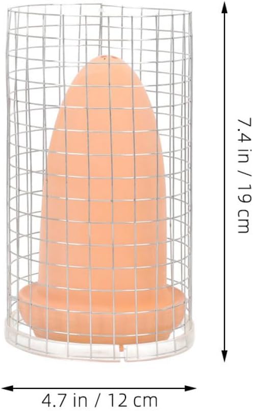 Happyyami Angelfish Breeding Cones Ceramic Spawning Cave with Protective Divider and Lid Medium Size for Aquarium Fish Tank Shrimp Breeding