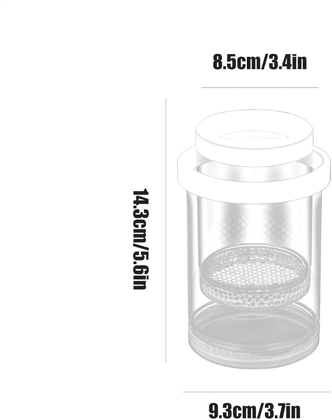 Floating Fish Isolation Box for Fish Tank, Floating Aquarium Breeder Hatching Box Clear Egg Isolation Net Incubation Boxes for Clownfishes Betta Guppy