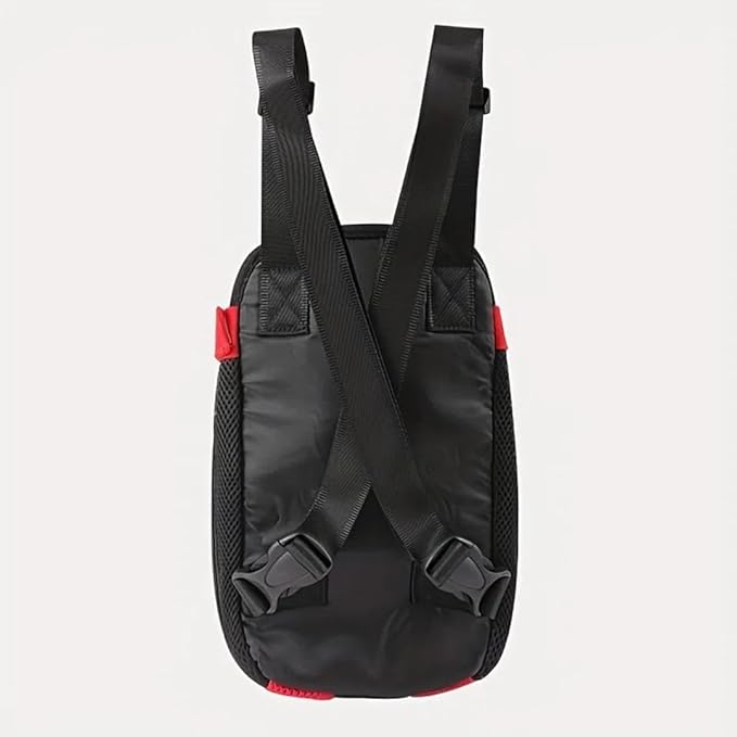 Pet Dog Carrier Backpack, Portable Breathable Mesh Chest Carrier, Polyester Woven Double Shoulder Pet Bag for Outdoor Adventures (Pink, X-Large)