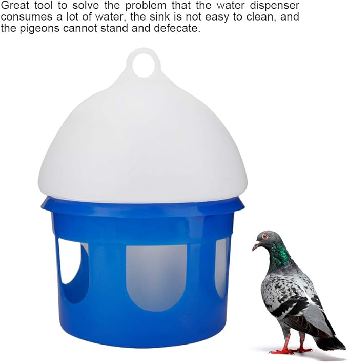 Generic Water Dispenser, Pigeon Waterer, Bird Water Dispenser, Innovative Bird Waterer, Large Capacity Bird Feeder, Large Capacity Automatic Bird Pigeon Feeder Water Dispenser Waterer(4L)